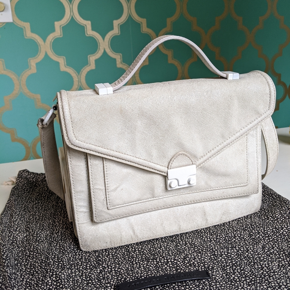 Cream Loeffler Randall Satchell